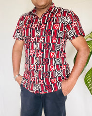 Men's Hand Block Printed Shirt