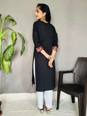 Kalamkari Border Plain Kurti