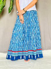 Indigo Dyed Anarkali Skirt