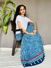 Indigo Dyed Anarkali Skirt