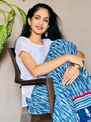 Indigo Dyed Anarkali Skirt