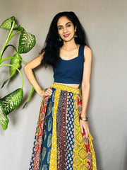 Ajrakh Printed Anarkali Skirt