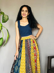 Ajrakh Printed Anarkali Skirt