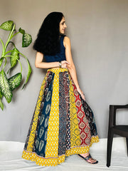 Ajrakh Printed Anarkali Skirt