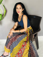 Ajrakh Printed Anarkali Skirt