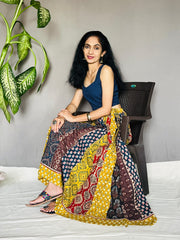 Ajrakh Printed Anarkali Skirt