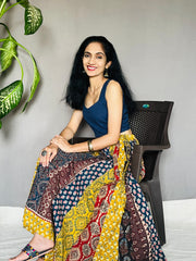 Ajrakh Printed Anarkali Skirt