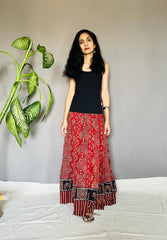 Ajrakh Printed Anarkali Skirt