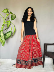Ajrakh Printed Anarkali Skirt