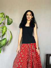 Ajrakh Printed Anarkali Skirt