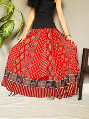Ajrakh Printed Anarkali Skirt