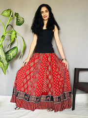 Ajrakh Printed Anarkali Skirt