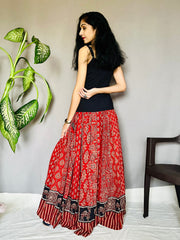 Ajrakh Printed Anarkali Skirt