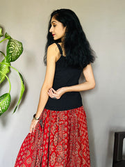 Ajrakh Printed Anarkali Skirt