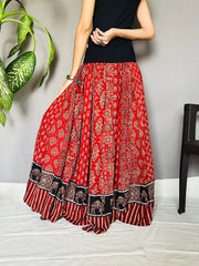 Ajrakh Printed Anarkali Skirt