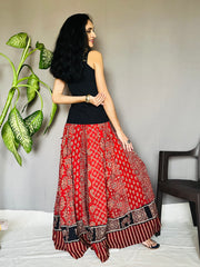 Ajrakh Printed Anarkali Skirt