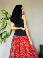 Ajrakh Printed Anarkali Skirt