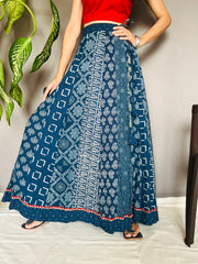 Indigo Dyed Anarkali Skirt