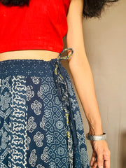Indigo Dyed Anarkali Skirt