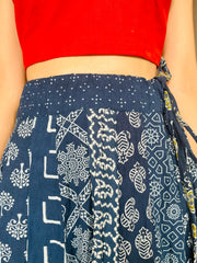 Indigo Dyed Anarkali Skirt