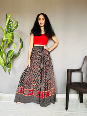 Ajrakh Printed Anarkali Skirt