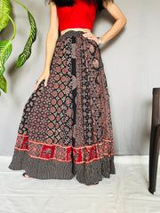Ajrakh Printed Anarkali Skirt