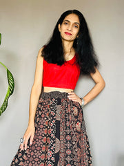 Ajrakh Printed Anarkali Skirt