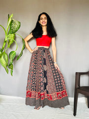 Ajrakh Printed Anarkali Skirt