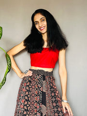 Ajrakh Printed Anarkali Skirt