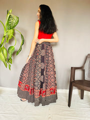 Ajrakh Printed Anarkali Skirt