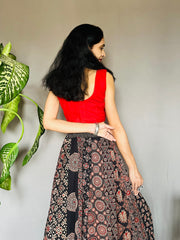 Ajrakh Printed Anarkali Skirt