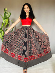 Ajrakh Printed Anarkali Skirt