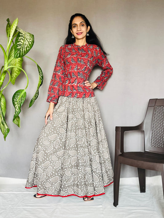 Kashish Printed Circular Skirt