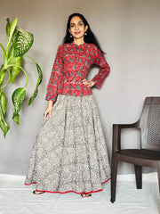 Kashish Printed Circular Skirt