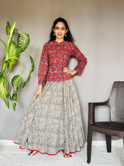 Kashish Printed Circular Skirt