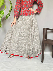 Kashish Printed Circular Skirt