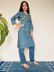 AJRAKH Print Kurti