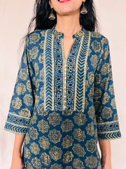 AJRAKH Print Kurti