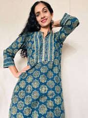 AJRAKH Print Kurti