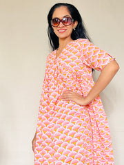 Block Printed Long Dress