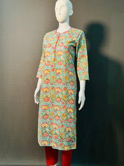 Kalamkari Hand Block Printed Kurti