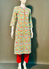 Kalamkari Hand Block Printed Kurti