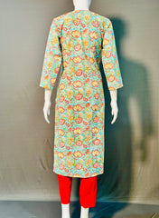 Kalamkari Hand Block Printed Kurti
