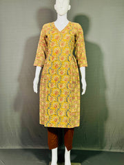 Kalamkari Hand Block Printed Kurti
