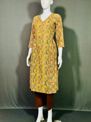 Kalamkari Hand Block Printed Kurti