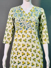 Ajrakh Dabo Printed Kurti