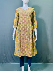 Kalamkari Hand Block Printed Kurti