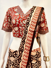 Collared Kalamkari Blouse