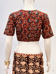 Kalamkari Angrakha Blouse