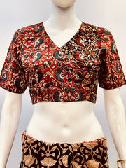 Kalamkari Angrakha Blouse